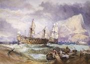 Clarkson Frederick Stanfield Victory Spain oil painting artist
